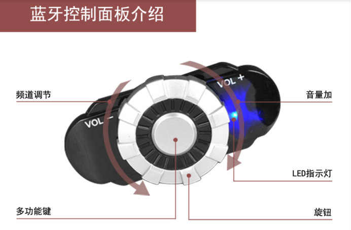 藍牙頭盔連接，手機連接摩托車耳機1秒完成